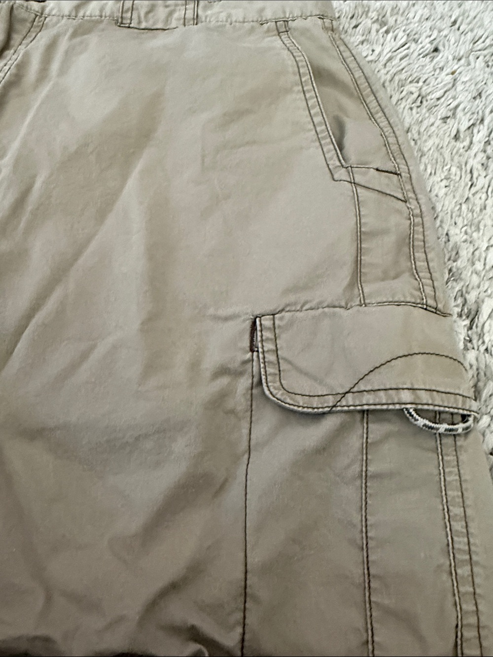 Columbia sportswear Tan Cargo Bermuda Shorts Lightweight Summer hiking outdoor - Picture 7 of 9